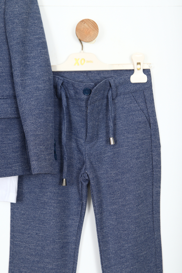 Erkek Çocuk Takım Elbise 5-8 Yaş 25903 Mavi - 3