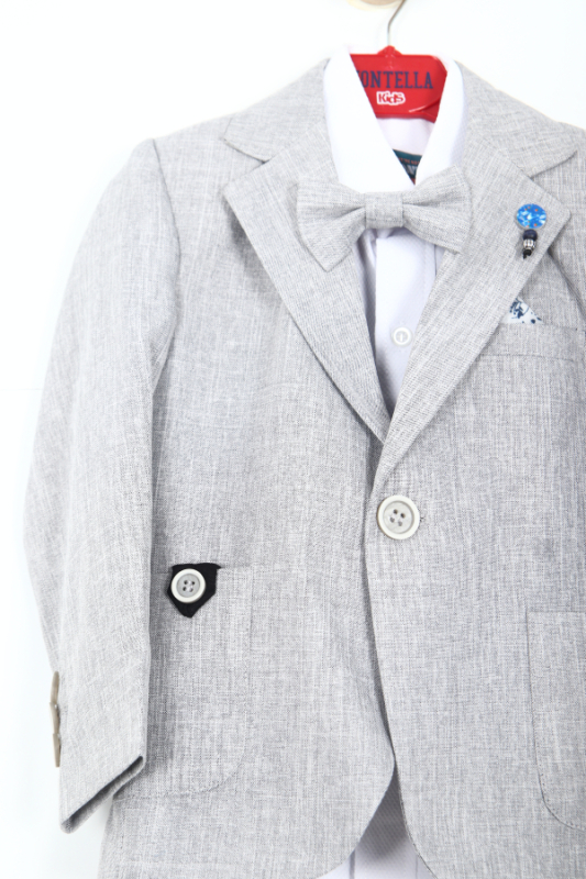 Erkek Çocuk Takım Elbise 1-10 Yaş 2435 Açık Gri - 2