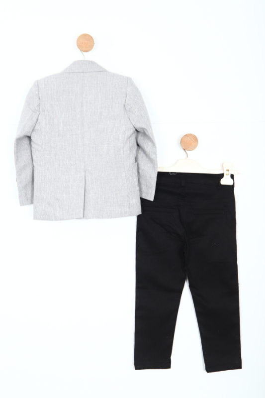 Erkek Çocuk Takım Elbise 1-10 Yaş 2435 Açık Gri - 4