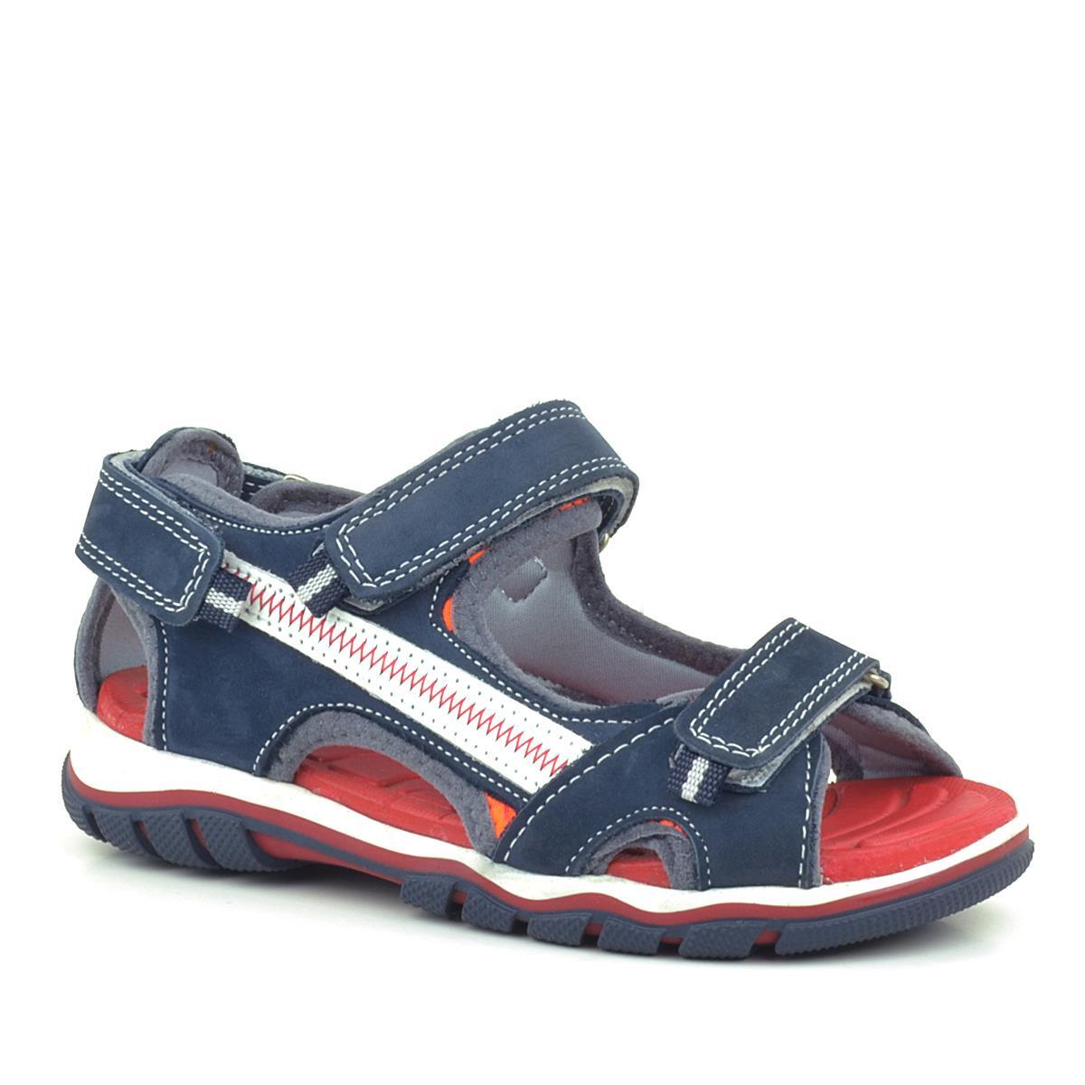 Rakerplus Hakiki Deri Lacivert Outdoor Erkek Çocuk Sandalet - 1