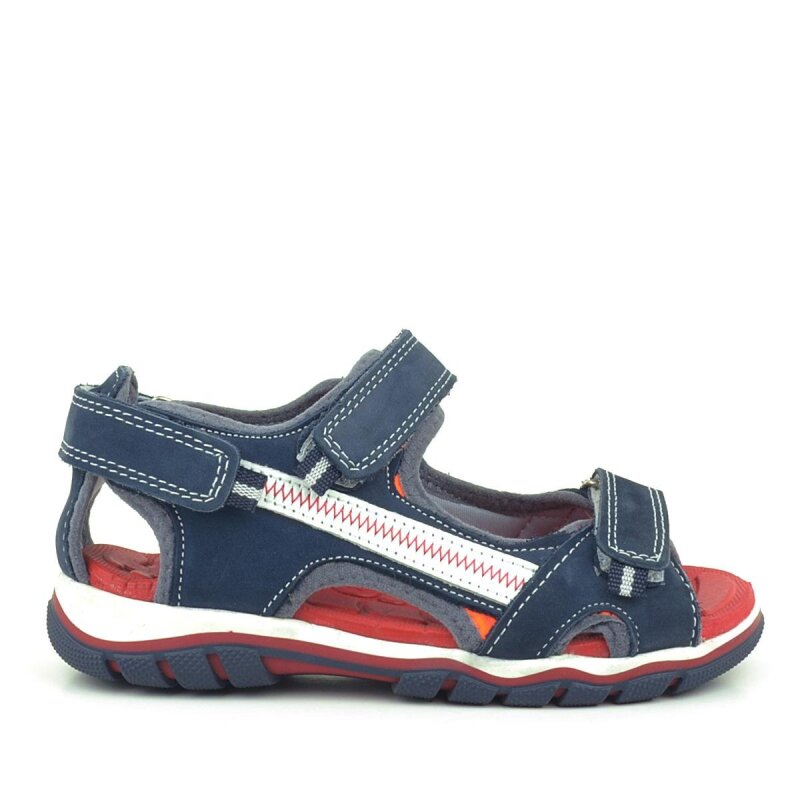 Rakerplus Hakiki Deri Lacivert Outdoor Erkek Çocuk Sandalet - 2