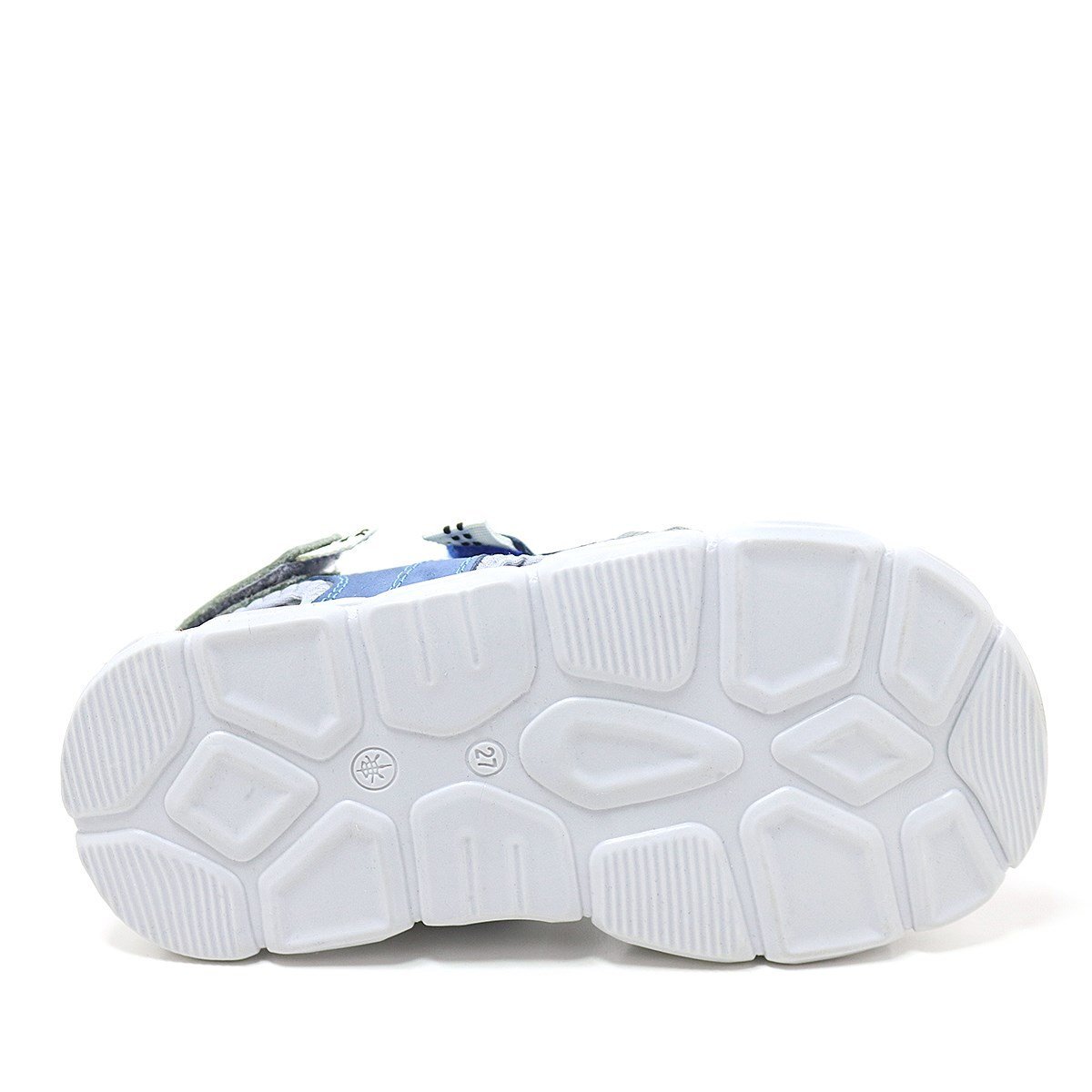 Rakerplus Wisps Hakiki Deri Gri Mavi Çocuk Sandalet - 7