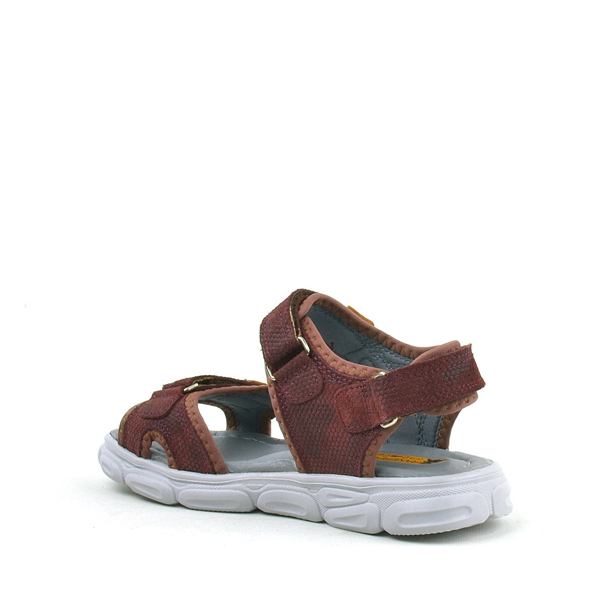 Rakerplus Flint Hakiki Deri Bordo Çocuk Sandalet - 3