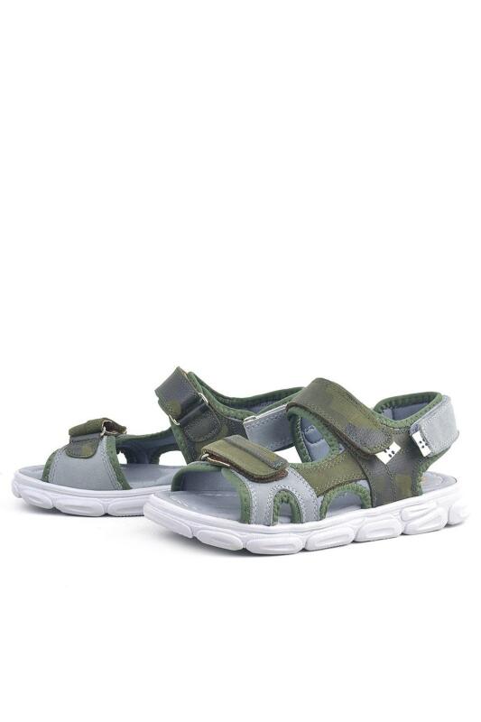 Rakerplus Wisps Hakiki Deri Haki Kamuflaj Çocuk Sandalet - 6