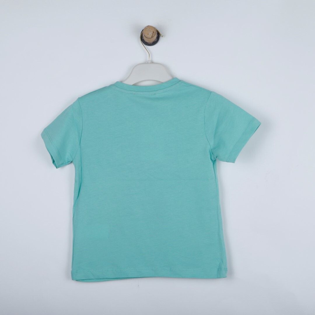 P-003985 (ce 8086) Bebek Erkek Baskılı T-Shırt 6-36 Ay Mint - 1