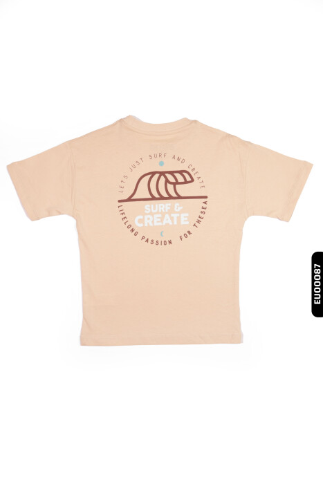 Erkek Çocuk Tişört 5-14 Yaş 1727 Camel - 4