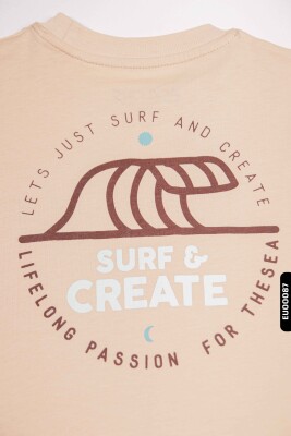 Erkek Çocuk Tişört 5-14 Yaş 1727 Camel - 5