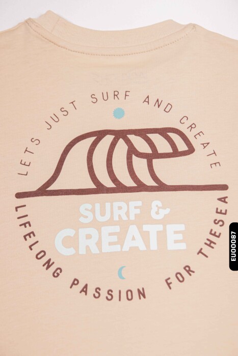 Erkek Çocuk Tişört 5-14 Yaş 1727 Camel - 5