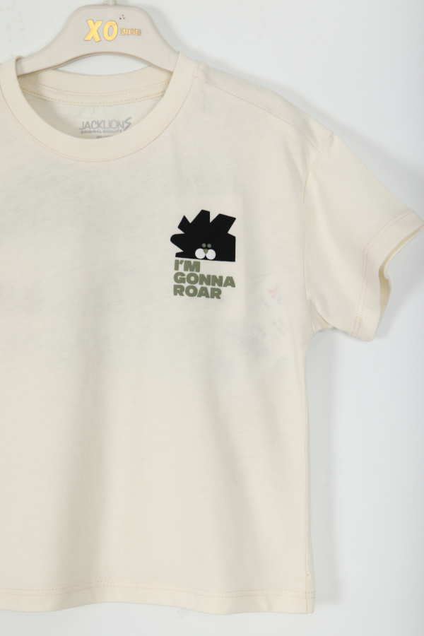 Erkek Çocuk Tişört 1-4 Yaş 1780 Ekru - 2