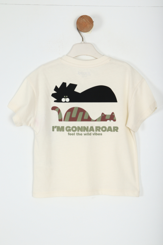 Erkek Çocuk Tişört 1-4 Yaş 1780 Ekru - 3