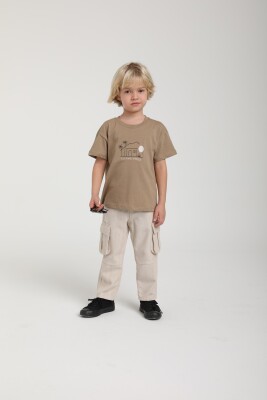 Erkek Çocuk Tişört 1-4 Yaş 1783 Kahve - 2