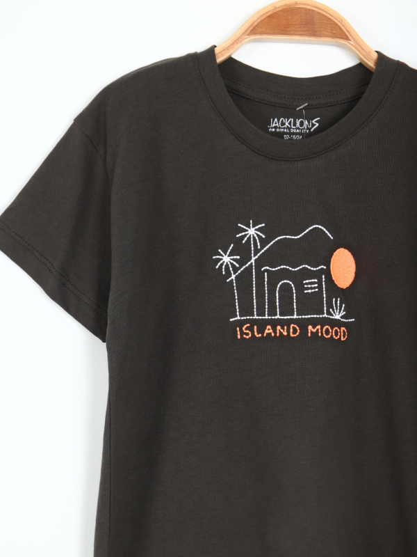 Erkek Çocuk Tişört 1-4 Yaş 1783 Antrasıt - 2