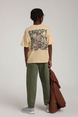 Erkek Çocuk Tişört 4-8 Yaş 1803 Camel - 4