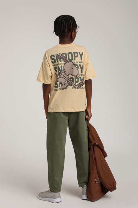 Erkek Çocuk Tişört 4-8 Yaş 1803 Camel - 4