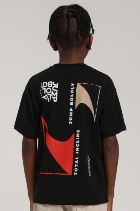 Erkek Çocuk Tişört 4-8 Yaş 1811 Siyah - 2