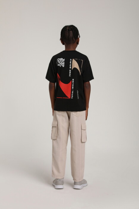 Erkek Çocuk Tişört 4-8 Yaş 1811 Siyah - 4