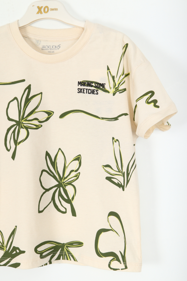 Erkek Çocuk Tişort 1-4 Yaş 1806 Taş Rengi - 2