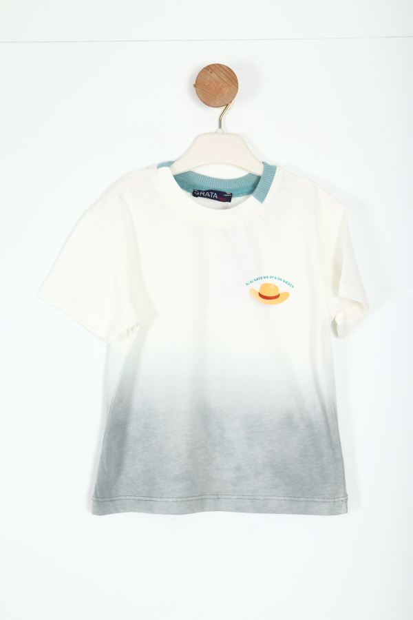 Erkek Çocuk Tişort 1-5 Yaş 8270 Ekru - 1