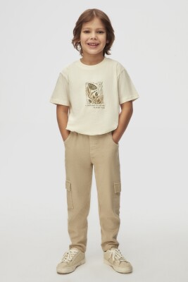 Erkek Çocuk Tişort 1-4 Yaş 48618 Ekru - 2