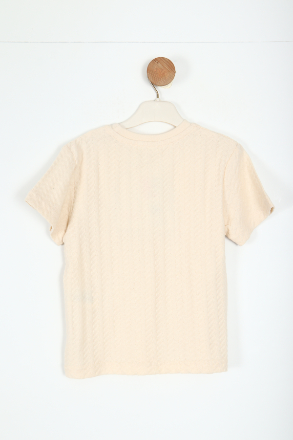 Erkek Çocuk Tişort 4-8 Yaş 48548 Krem - 3