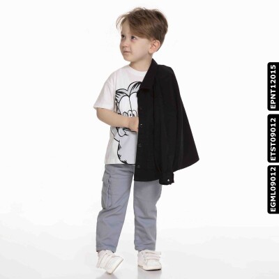 Erkek Tişört 1-4 Yaş 1614 Etst09012 Ekru - 2