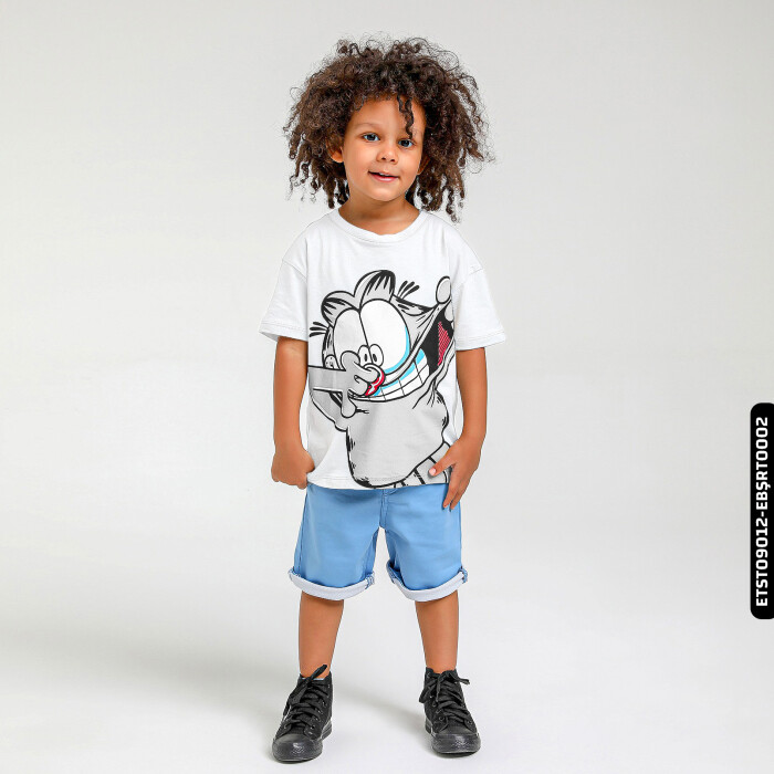 Erkek Tişört 1-4 Yaş 1614 Etst09012 Ekru - 5