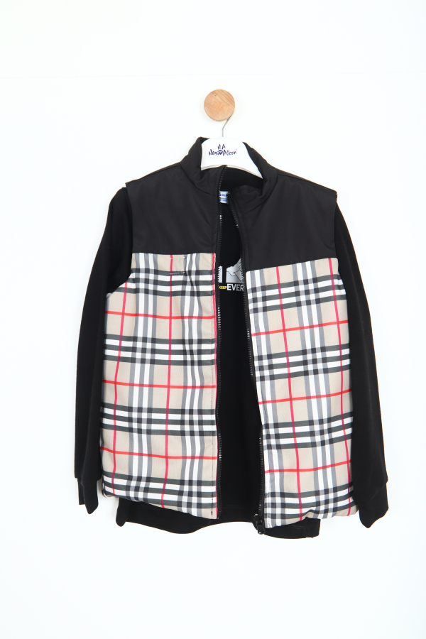 Erkek Çocuk Yelek Ve Sweatshirt 6-16 Yaş 2148 Siyah - 1