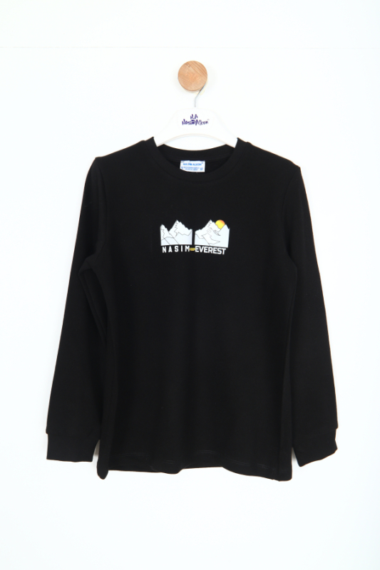 Erkek Çocuk Yelek Ve Sweatshirt 6-16 Yaş 2148 Siyah - 4