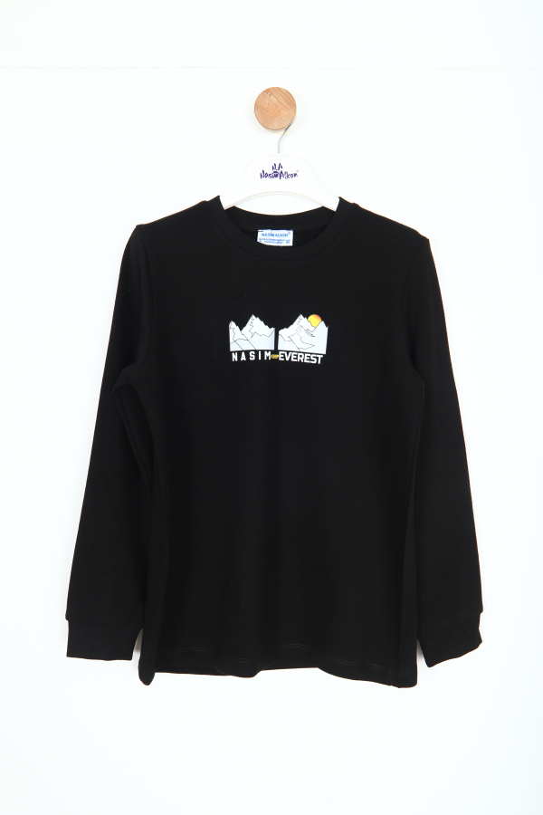 Erkek Çocuk Yelek Ve Sweatshirt 6-16 Yaş 2148 Siyah - 4