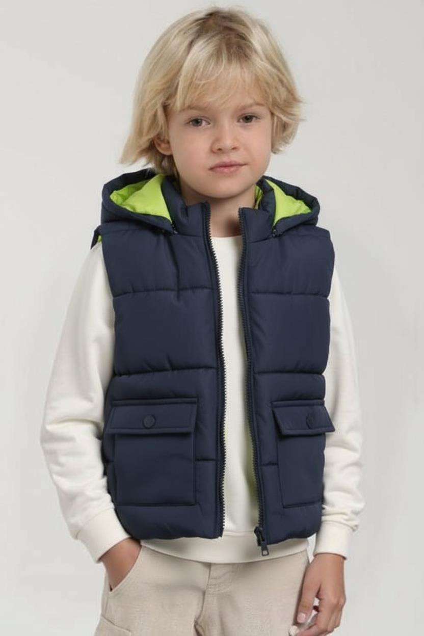Erkek Çocuk Yelek 1-4 Yaş 49606 Lacivert - 1
