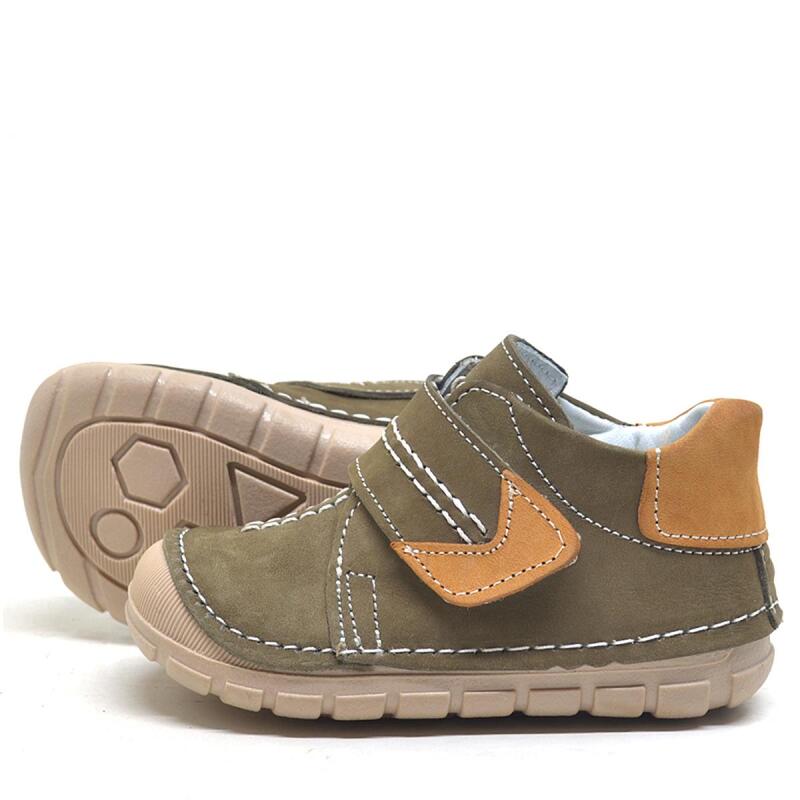 Rakerplus Popeye Hakiki Deri Haki İlk Adım Unisex Bebek Ayakkabısı - 11