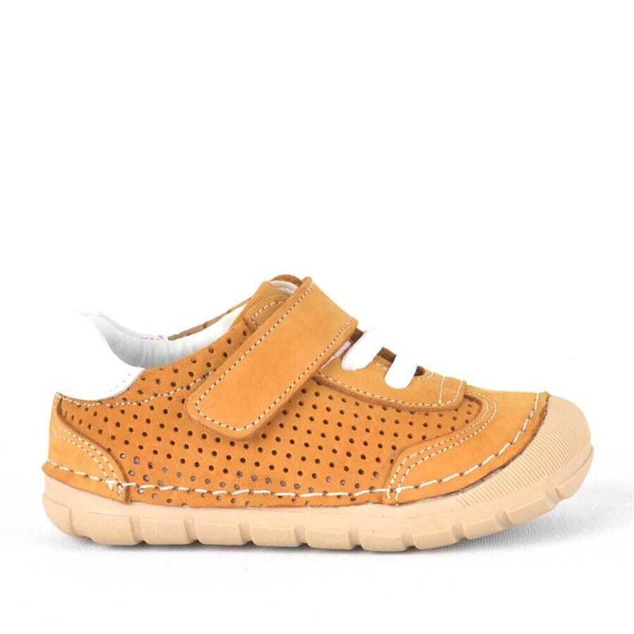 Hakiki Deri Taba İlk Adım Erkek Bebek Ayakkabı - 2