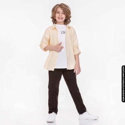 Erkek Lik Bluz Tshirt8-14 Yaş 44301 Etst09013 - xo kids