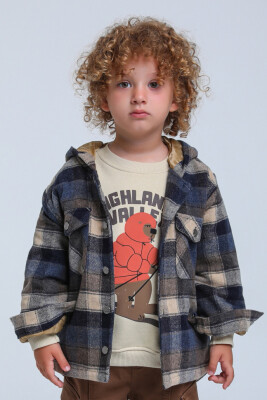 قميص للأولاد من عمر 1 إلى 4 سنوات 24149 أزرق داكن - ESCABEL