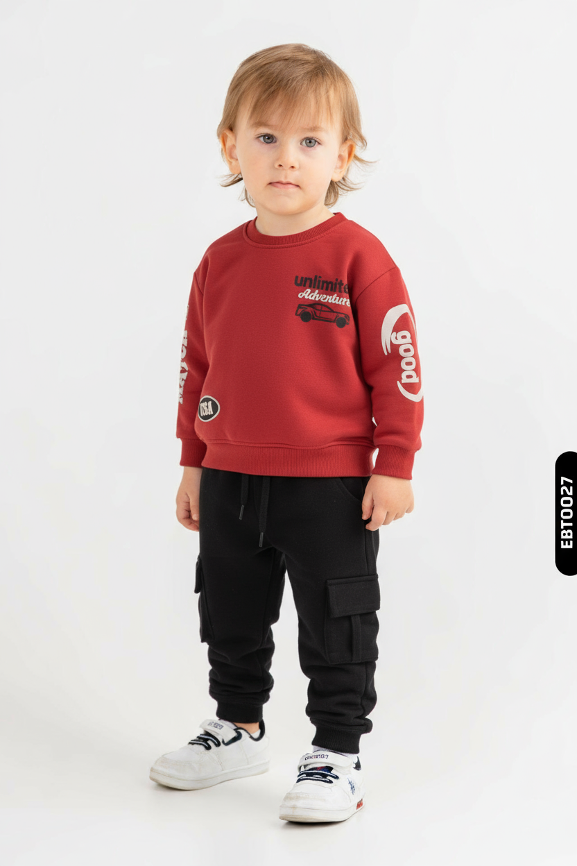 طقم مكون من قطعتين للأولاد من الأعلى والأسفل SET0380 - 1