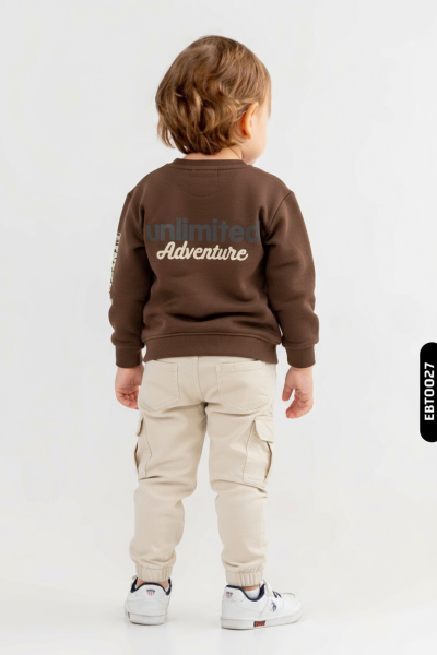 طقم ملابس للأولاد من قطعتين من عمر 1 إلى 5 سنوات 0383 - 2