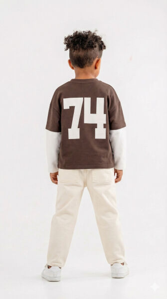 طقم بدلة مكون من قطعتين للأولاد من عمر 4 إلى 13 سنة SET0403 - 2