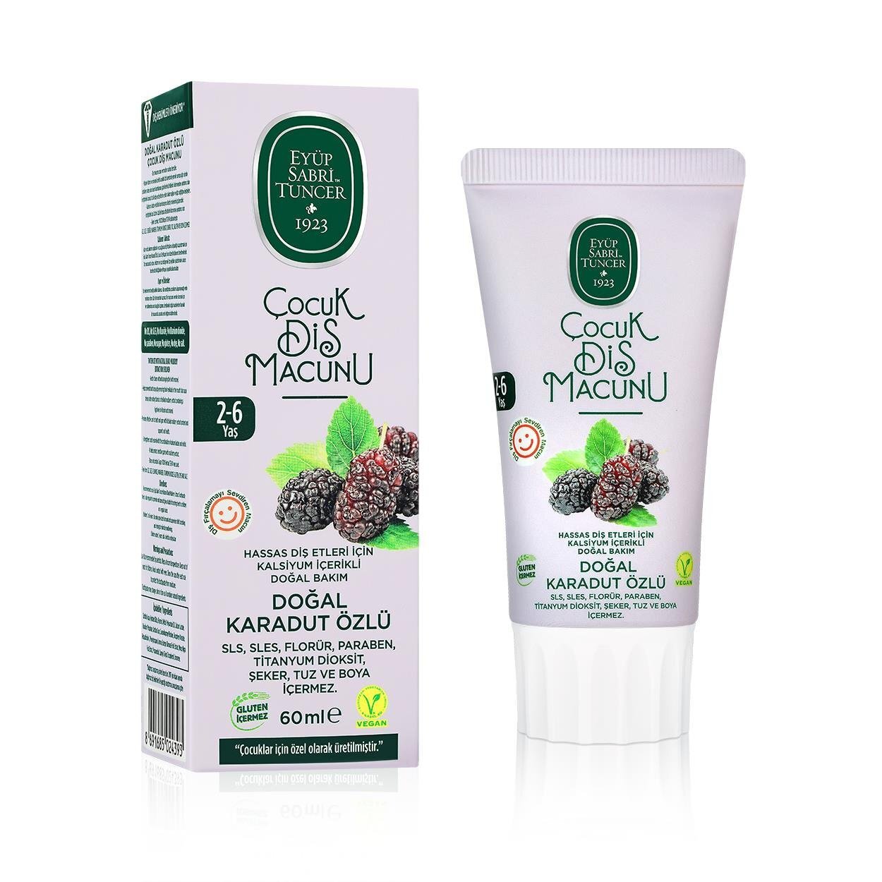 Eyüp Sabri Tuncer Doğal Karadut Özlü Diş Macunu 2-6 Yaş 60 ml - 1