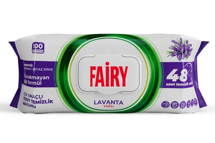 Fairy Power Yüzey Temizlik Havlusu 100'Lü Lavanta - 1