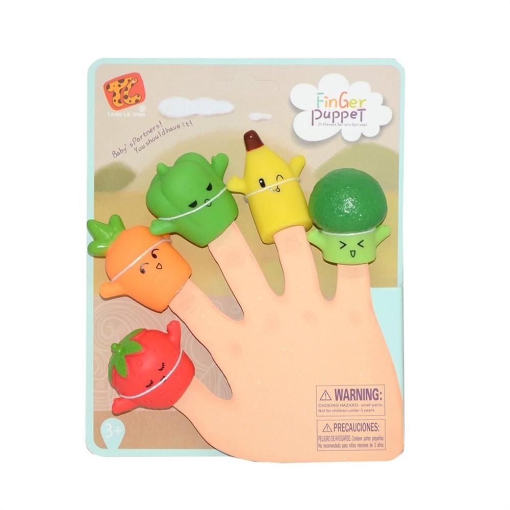 Finger Puppet Meyve Figürlü Parmak Kuklası - 1