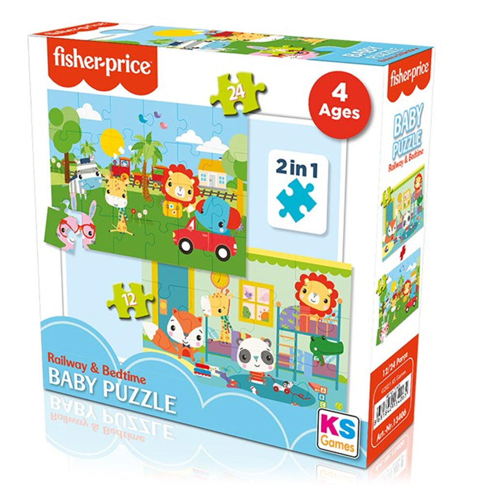 Fisher Price Baby Puzzle Railway & Bedtime 13406 - 1