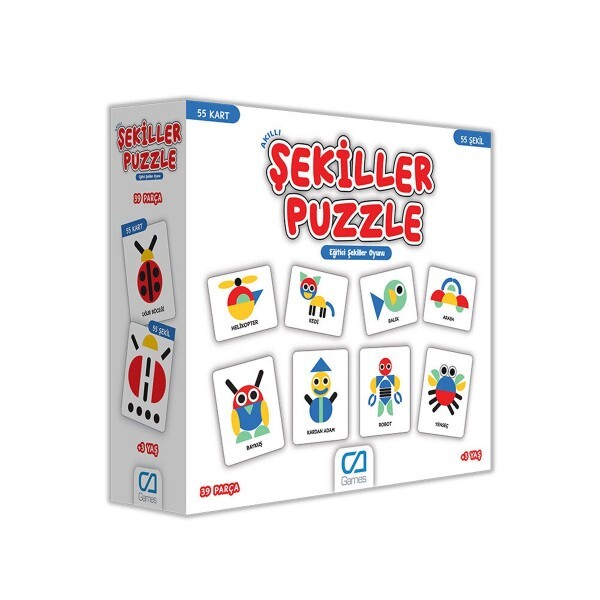 Games Akıllı Şekiller Puzzle 55 Kart 5114 - 1