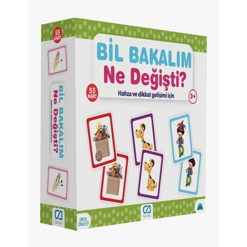 Games Bil Bakalım Ne Değişti? Hafıza ve Dikkat Gelişim Kartı 55 Kart 5109 - 1