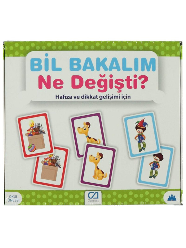 Games Bil Bakalım Ne Değişti? Hafıza ve Dikkat Gelişim Kartı 55 Kart 5109 - 2