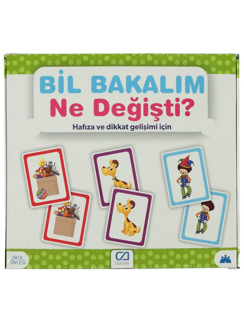 Games Bil Bakalım Ne Değişti? Hafıza ve Dikkat Gelişim Kartı 55 Kart 5109 - 2