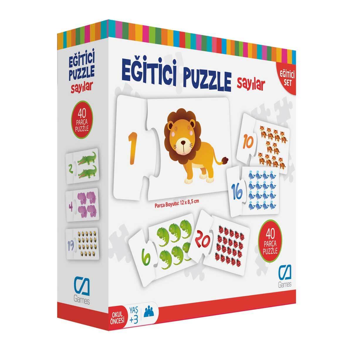 Games Eğitici Puzzle Sayılar 40 Parça 5031 - 1