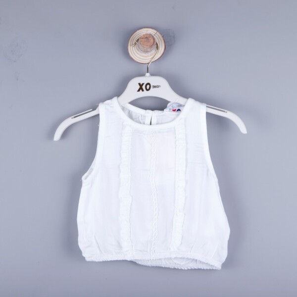 P-003455 (nk 32615) Kız Danteli Bluz 6-36 Ay Ekru - NK KİDS