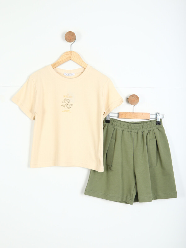 girl child combination set 4-8 years old set0298 - NK KİDS