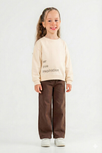 girls 2-piece combination suit 8-14 years old set0397 - NK KİDS