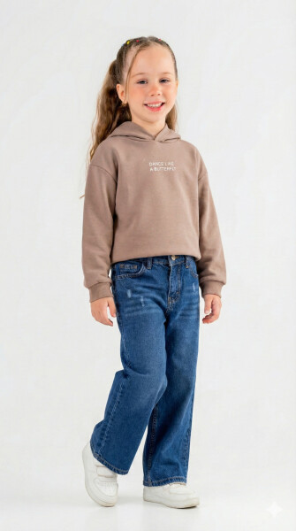 girls 2-piece combination suit 8-14 years old set0399 - NK KİDS